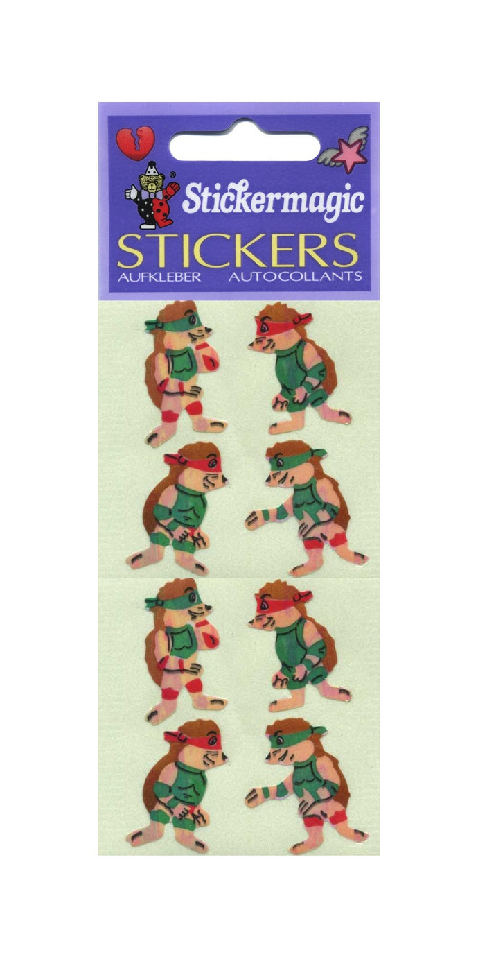 Pack of Pearlie Stickers - Ninja Hedgehog