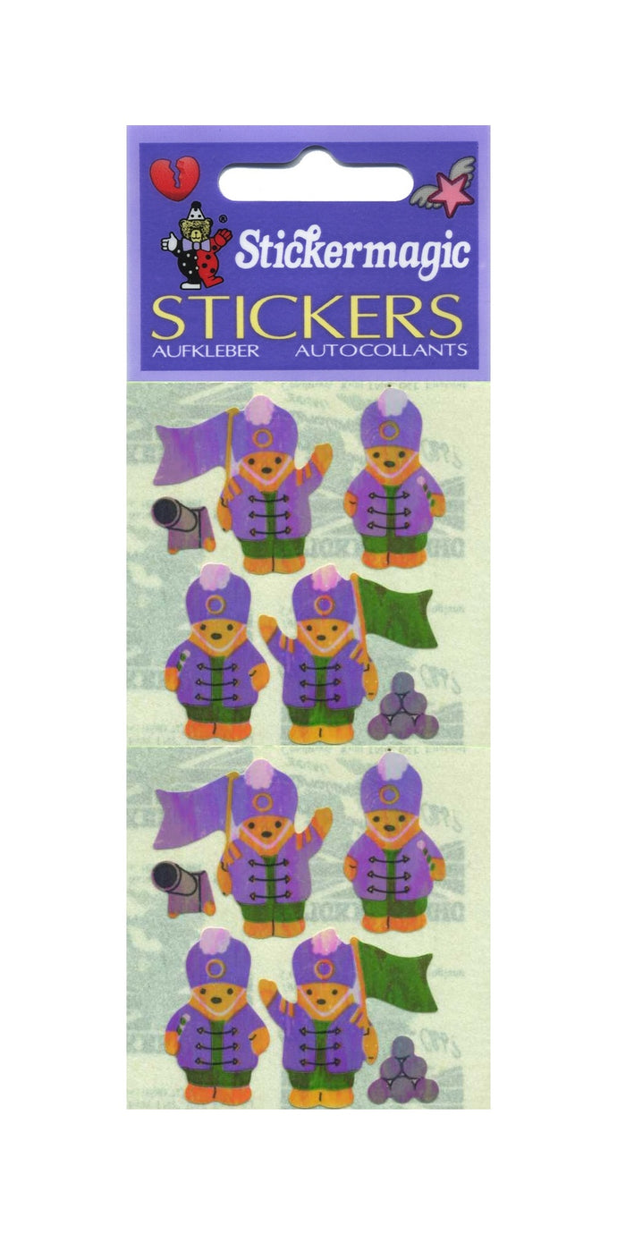 Pack of Pearlie Stickers - Soldier Teddies