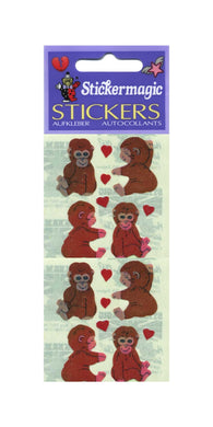 Pack of Pearlie Stickers - Love Chimps