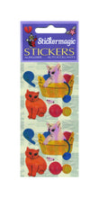 Load image into Gallery viewer, Pack of Pearlie Stickers - Kittens Playing