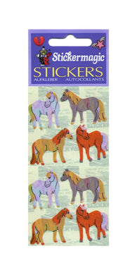 Pack of Pearlie Stickers - Dartmoor Ponies