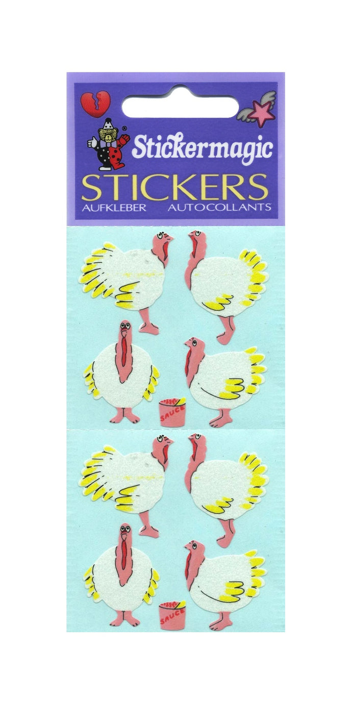 Pack of Paper Stickers - Turkeys