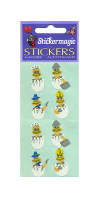 Pack of Paper Stickers - Chicks In Eggs