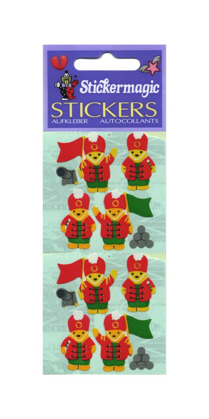 Pack of Paper Stickers - Soldier Teddies