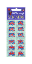 Load image into Gallery viewer, Pack of Paper Stickers - Union Jacks X 6
