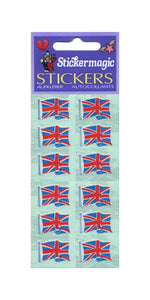 Pack of Paper Stickers - Union Jacks X 6