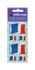 Pack of Paper Stickers - French Flags X 3