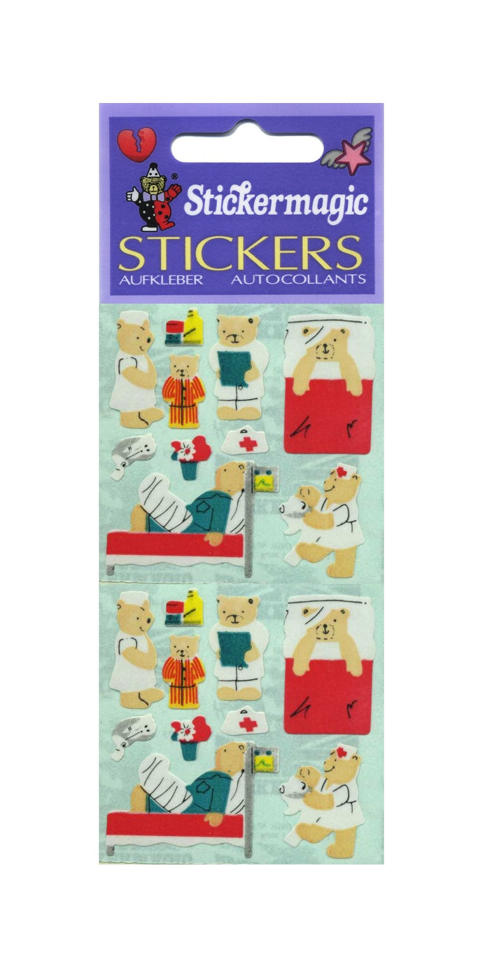 Pack of Paper Stickers - Micro Teddy Hospital