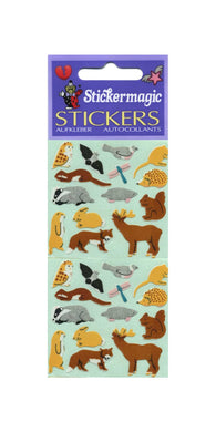 Pack of Paper Stickers - Micro Forest Friends
