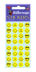 Pack of Paper Stickers - Smiley Expressions
