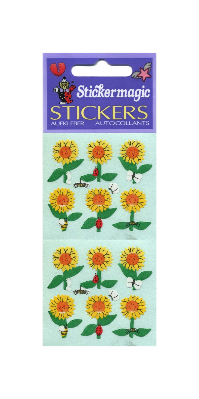 Pack of Paper Stickers - Sunflowers