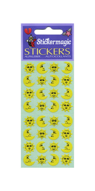 Pack of Paper Stickers - Sun & Moon